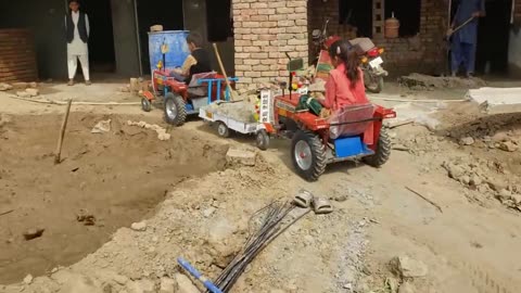 Building house building homes news Adam Ji tractor (part 32)