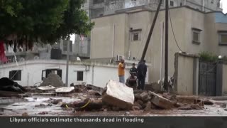 Catastrophic flooding in Libya wipes out entire neighbourhoods