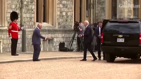 Joe Biden meets King Charles at Windsor Castle