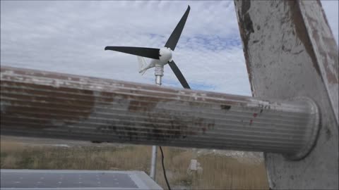 Wind Turbine & Flat Solar Running Tiny House