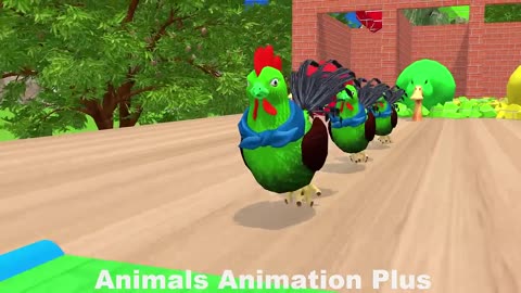 Animal animated cartoons for kids