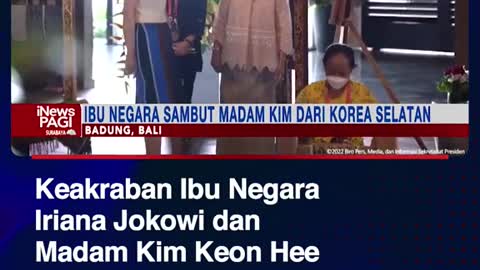 The closeness of the First LadyIriana Jokowi and Kim Keon Hee