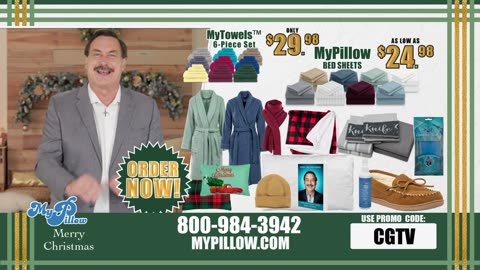 My Pillow Christmas Special Promo Code CGTV
