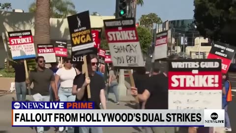 Hollywood faces dual strikes: 'The actors have flooded the zone' l ABCNL