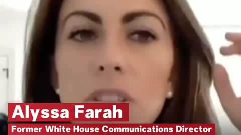 Former White House Communications Director Alyssa Farah recounts then-president