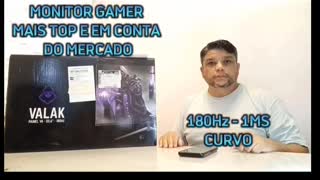 Unboxing Monitor Gamer de 180hz, curvo de 1ms. Siga o canal tem muita novidade chegando por aí.