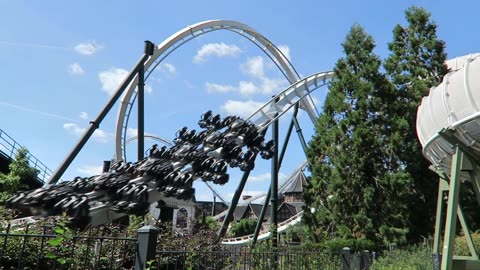 HEIDE PARK OFF RIDE FOOTAGE,GERMANY MERLIN THEME PARK !!!!