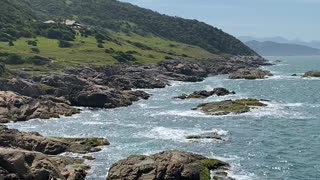 Rocks and Hills on Sea Shore