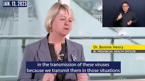 Dr. Bonnie Henry on 20230113 Wearing masks