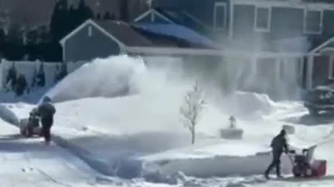 Snow Blower Fight