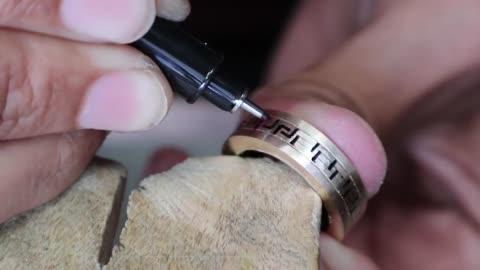 I turn hex nut into couple rings - learn to make jewelry
