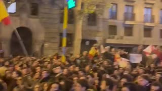 Thousands show up for Anti-Socialism Protest in Madrid, Spain