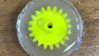 .Super Glue and Baking soda! Pour Glue on Baking soda and make gear wheel