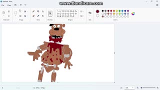 how to draw freddy fazballs in ms paint 3d