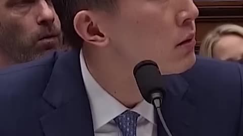 TikTok's CEO Chew Shou Zi at a US congressional hearing on 23/03/23