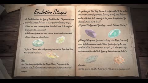 Chapter Three: Entry #1: Evolution Stones