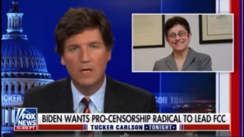 Tucker Takes Down Biden FCC Nominee