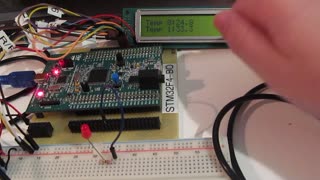 STM32F407G - One-Wire DS18B20 Temperature Sensor Test