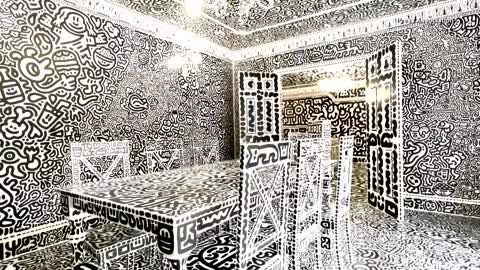 Mr. Doodle Creates Dream ‘Doodle House’ Covered in His Art