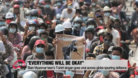 "Everything will be okay": last message of teen killed in Myanmar protest