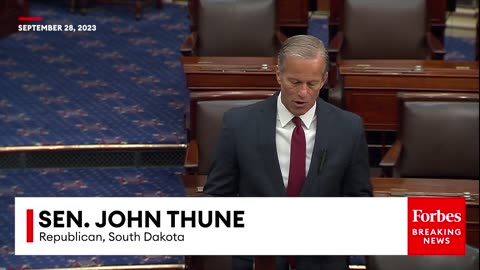 John Thune Lambasts Biden Over His 'War On Domestic Production' Of Natural Gas And Oil