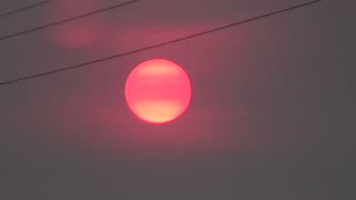 Very Red Moon Or Very Red Sun: June 4, 2023 About 8:30 P.M.