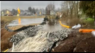 ALERT! East Palestine Dam COLLAPSES, Releasing Toxic Derailment Sludge Into Local Waterways