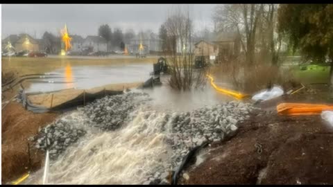 ALERT! East Palestine Dam COLLAPSES, Releasing Toxic Derailment Sludge Into Local Waterways