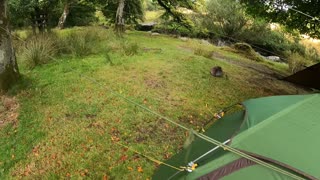 Here is where I have repositioned the tent. Dartmoor wildcamping vlog. Sep 2022