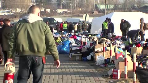 Refugee stood "all day and night" at Ukraine border