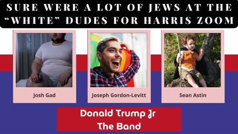 Sure Were A Lot Of Jews At The "White" Dudes For Harris Zoom (MAGA Southern Rap)