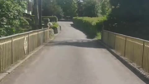 Driving through the countryside UK