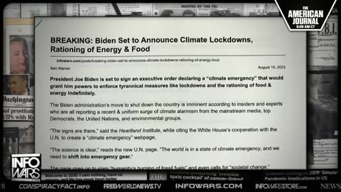 Biden to announce permanent climate lockdowns for their fake climate change narrative