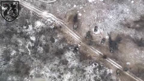 Ukrainian Marines Destroy Russian Armoured Vehicle Column In Donetsk