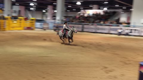 Barrel racing championship on December 12, 2017 at the convention center in Las Vegas.