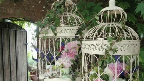 2021 eid special cage flowers decoration/indoor or outdoor flowers decoration ideas