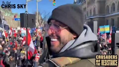 Chris Sky's Fiery Speech In Ottawa For The Freedom Truckers, Beacon Of Hope & Freedom For The World