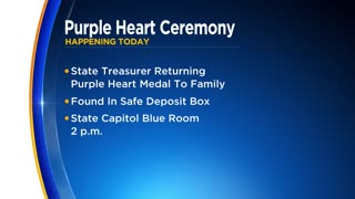 Purple Heart ceremony at State Capital Blue Room happening Sunday