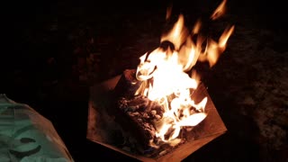 Campfire. Wildcamping 12th Dec 2022