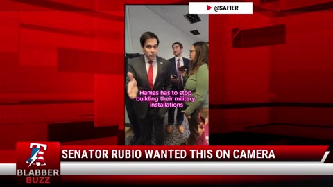 Senator Rubio Wanted This On Camera