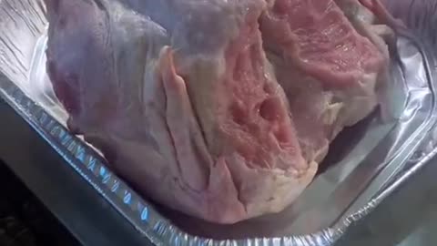 Dog Helps Itself to Thanksgiving Turkey