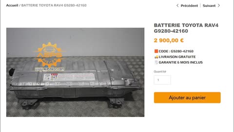 BATTERIE TOYOTA RAV4 G9280-42160