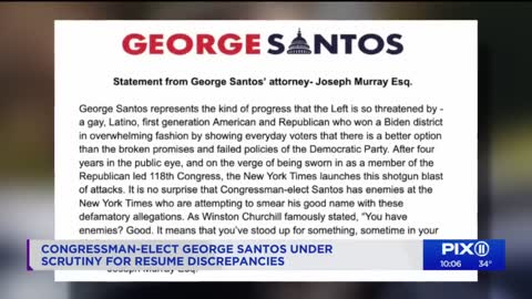 Congressman-elect George Santos may have fabricated parts of resume NYT report