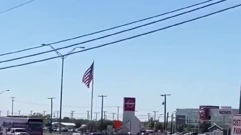 Biden Bus escorted out of Texas by Trump Train