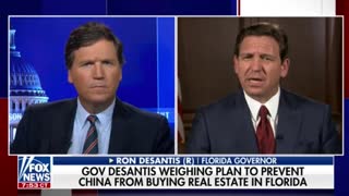 Gov. Ron DeSantis talks about his plan to ban China from buying real estate in Florida