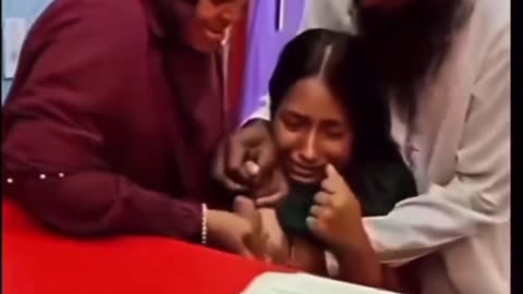 Islam: A little Muslim girl being forced to sign the marriage contract to s much older man