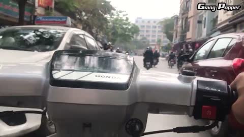 Insane POV footage of rush hour in Vietnam
