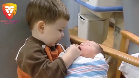 Kids Meeting Babies for the First Time Compilation