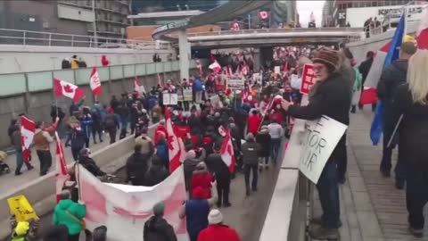 Calgary, Canada out in force, this is fast becoming a nationwide fight.