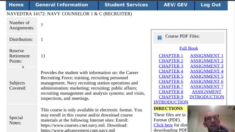 Summary of NAVEDTRA 14172 - Navy Counselor 1 & C (Recruiter)